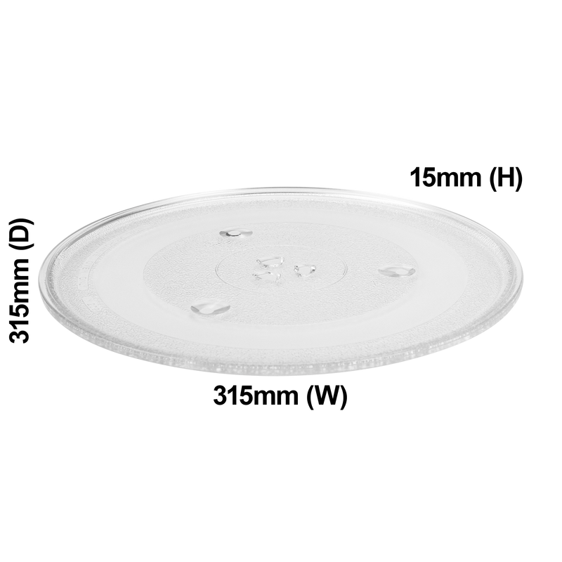 Universal Microwave Glass Turntable Tray 315mm - 12570000001006