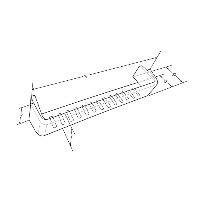 1441780 Westinghouse Simpson Electrolux Fridge Freezer Half Width Left Side Door Shelf Shelves & Trays