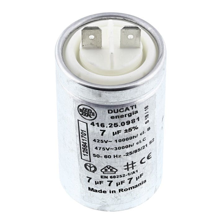 Electrolux Capacitor 7uf Motor Drum - 1256417013